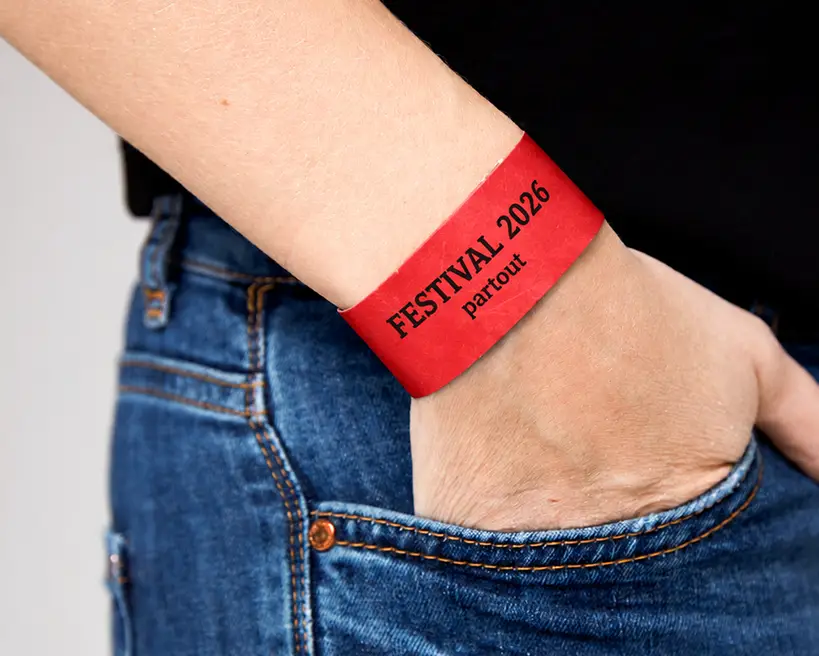 festivalarmband av papper