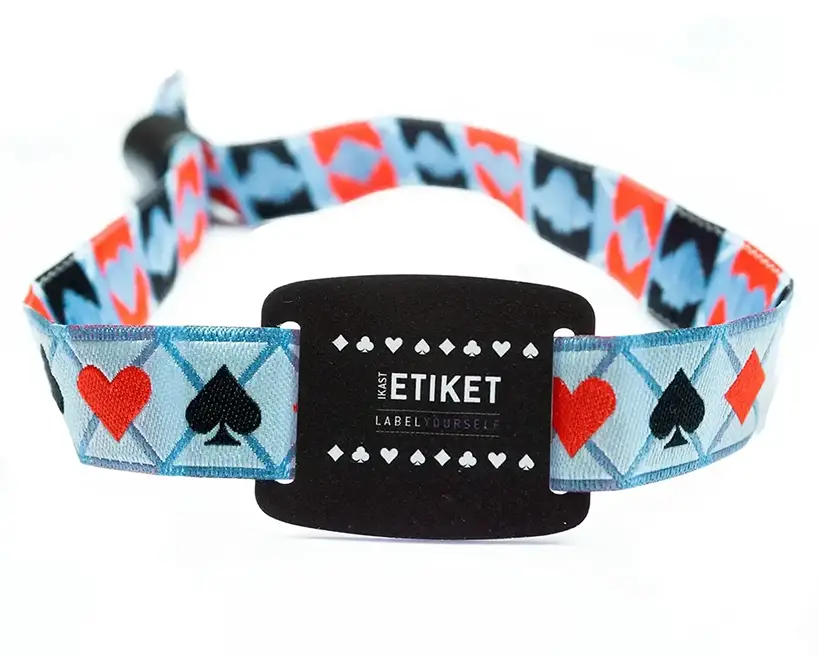 Festivalarmband med RFID och hårt PVC-spänne