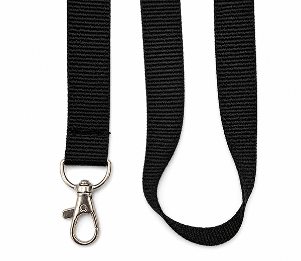 Svart nyckelband (Black)