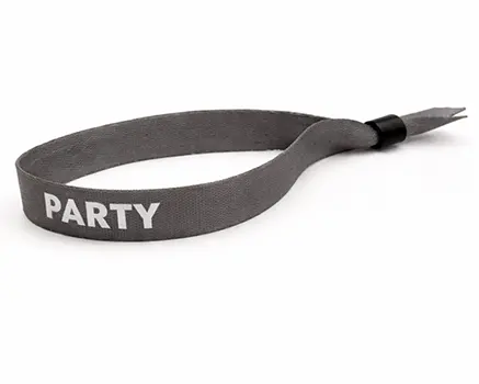 Mörkgrå festivalarmband