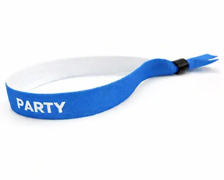 Blå festivalarmband
