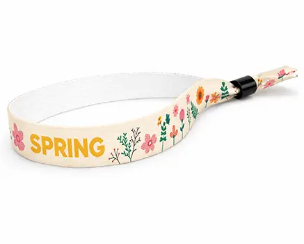 Festivalarmband med blommor i gula nyanser