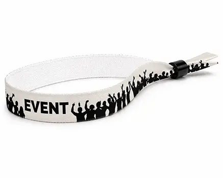 Svarta crowd festivalarmband