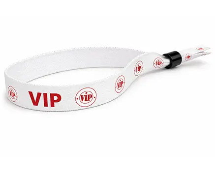 VIP festivalarmband med röd text
