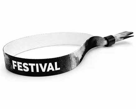 Tie dye festivalarmband svart
