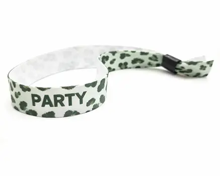 Gröna leopard festivalarmband