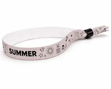 Festivalarmband för sommarfestival i rosa