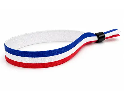 Festivalarmband med blå, vita och röda ränder – Frankrike
