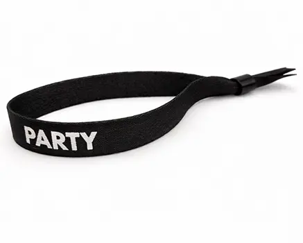 Svarta festivalarmband