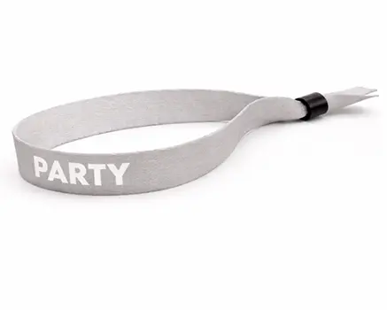 Ljusgrå festivalarmband